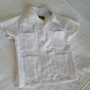 Traditional Mexican Toddler Guayabera 4T
